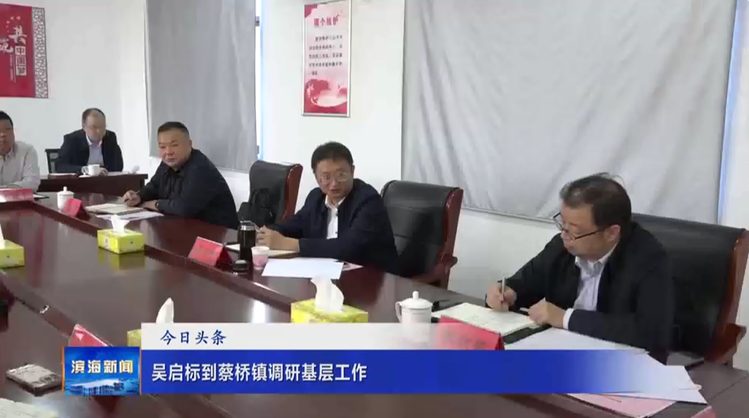 吳啟標到蔡橋鎮(zhèn)調(diào)研基層工作